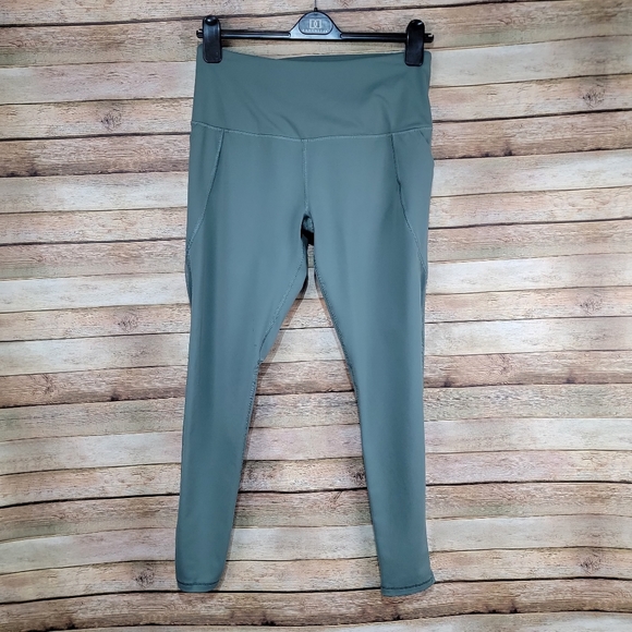 Victoria sport sage green knockout pocket athletic leggings Lg - Picture 2 of 13